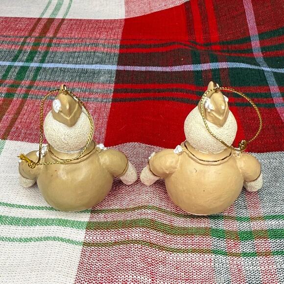 Military Snowman Ornaments Set of 2 - Picture 2 of 3